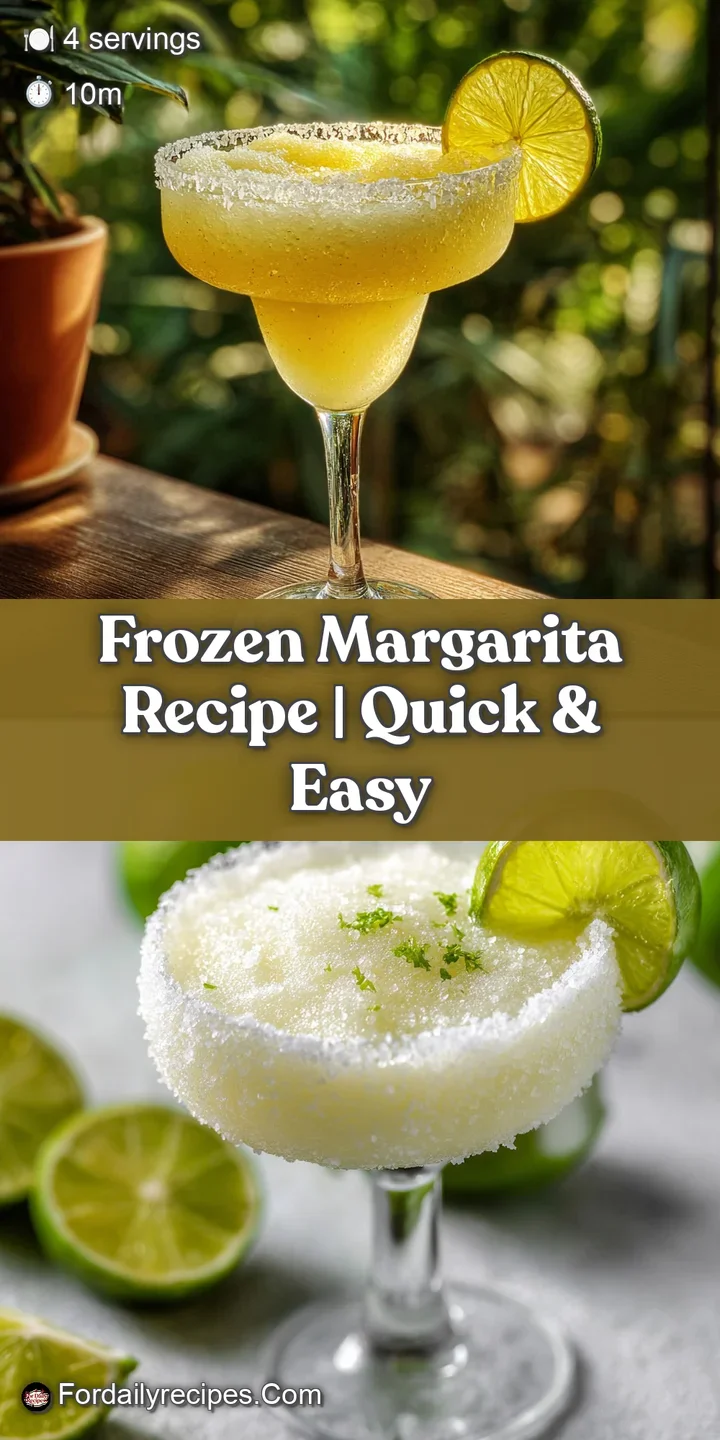 Close-up of a frosty margarita; coarse salt texture visible on the glass. The icy drink shines; lime adds a splash of brig...