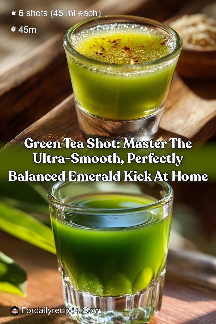 Green Tea Shot: Master the ultra-smooth perfectly balanced Emerald Kick at home