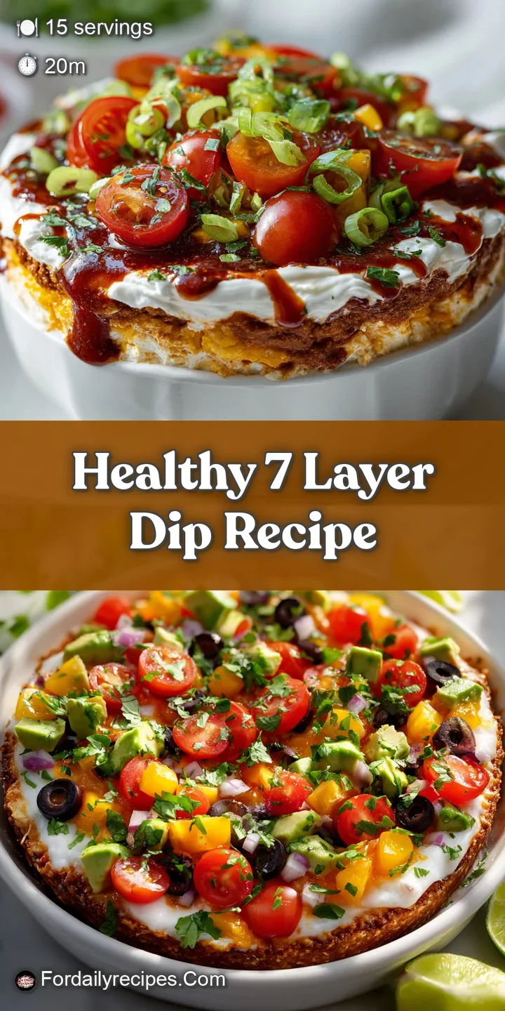 Creamy guacamole, chunky salsa, and smooth sour cream create an irresistible, close-up texture in a layered dip with fresh...