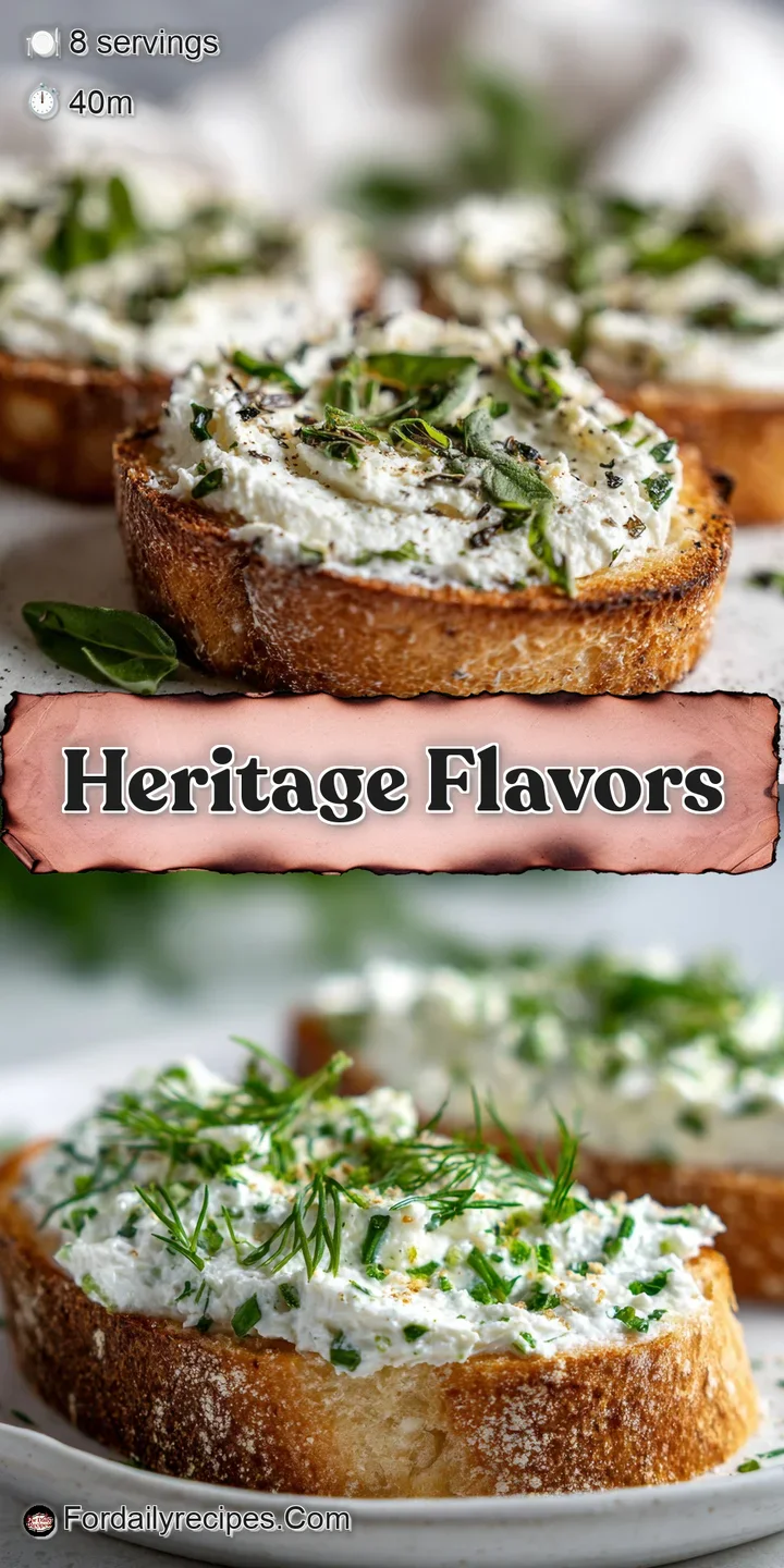 Close-up on a creamy, herbed appetizer bite. See the browned edges, fresh herbs, and rich, inviting texture. Delicious!