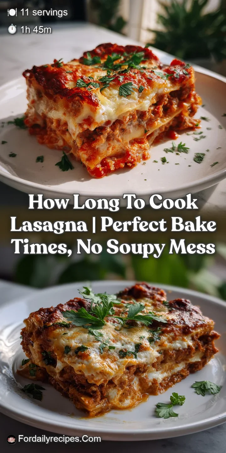 How Long To Cook Lasagna | Perfect Bake Times No Soupy Mess