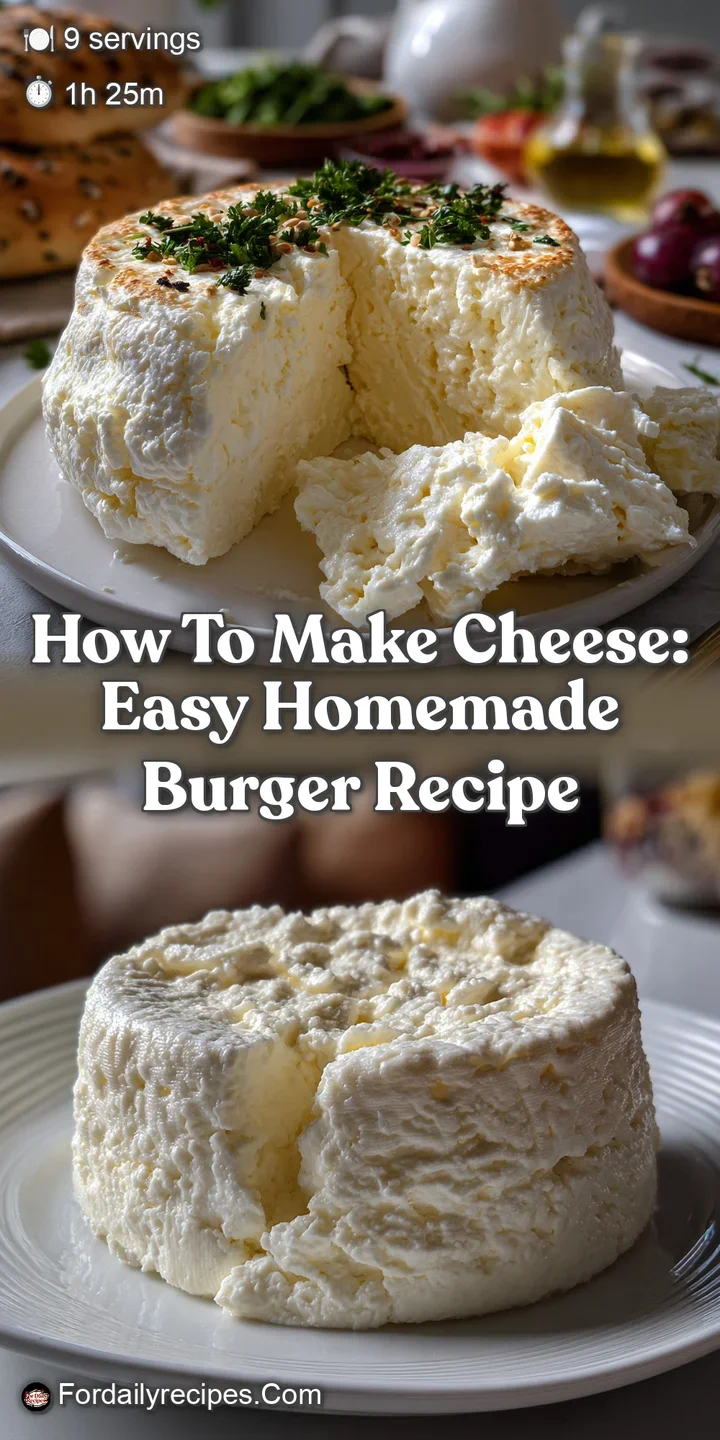 How To Make Cheese: Easy Homemade Burger Recipe