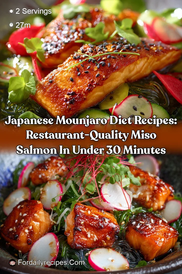 Japanese Mounjaro Diet Recipes: Restaurant-Quality Miso Salmon in Under 30 Minutes