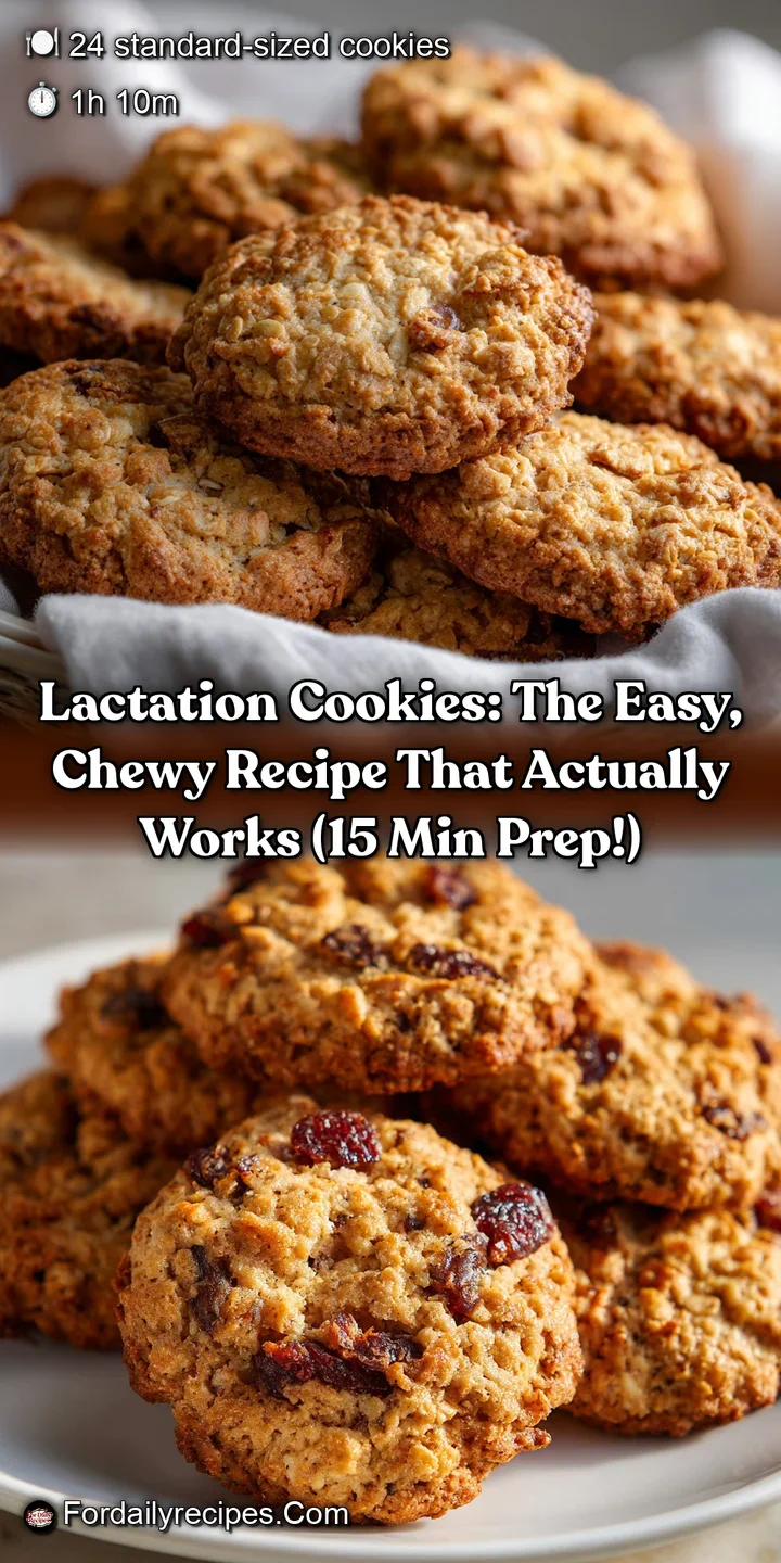 Lactation Cookies: The Easy Chewy Recipe That Actually Works (15 Min Prep!)