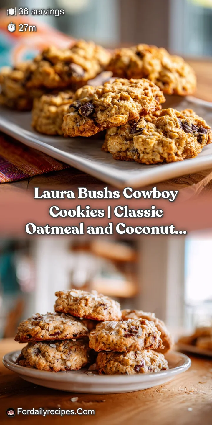 Close-up of a cowboy cookie with a soft, chewy center and visible crunchy pecan pieces.