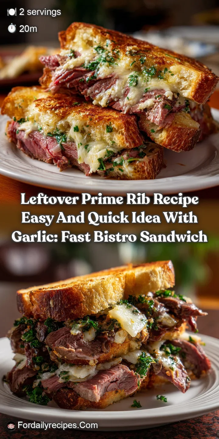Close-up view of juicy prime rib showcasing a beautiful sear with garlic, and potatoes. Notice the steam, the rendered fat...