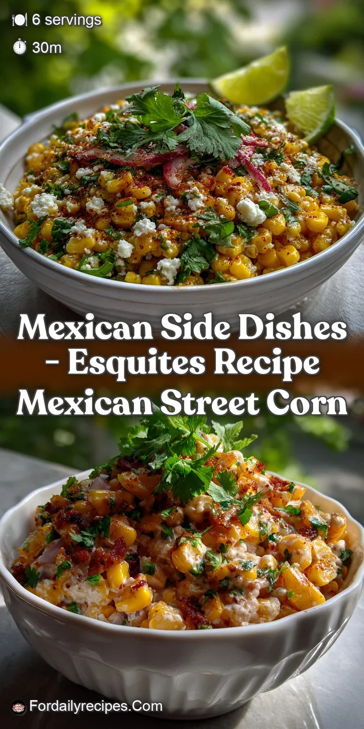 mexican side dishes - Esquites Recipe Mexican Street Corn