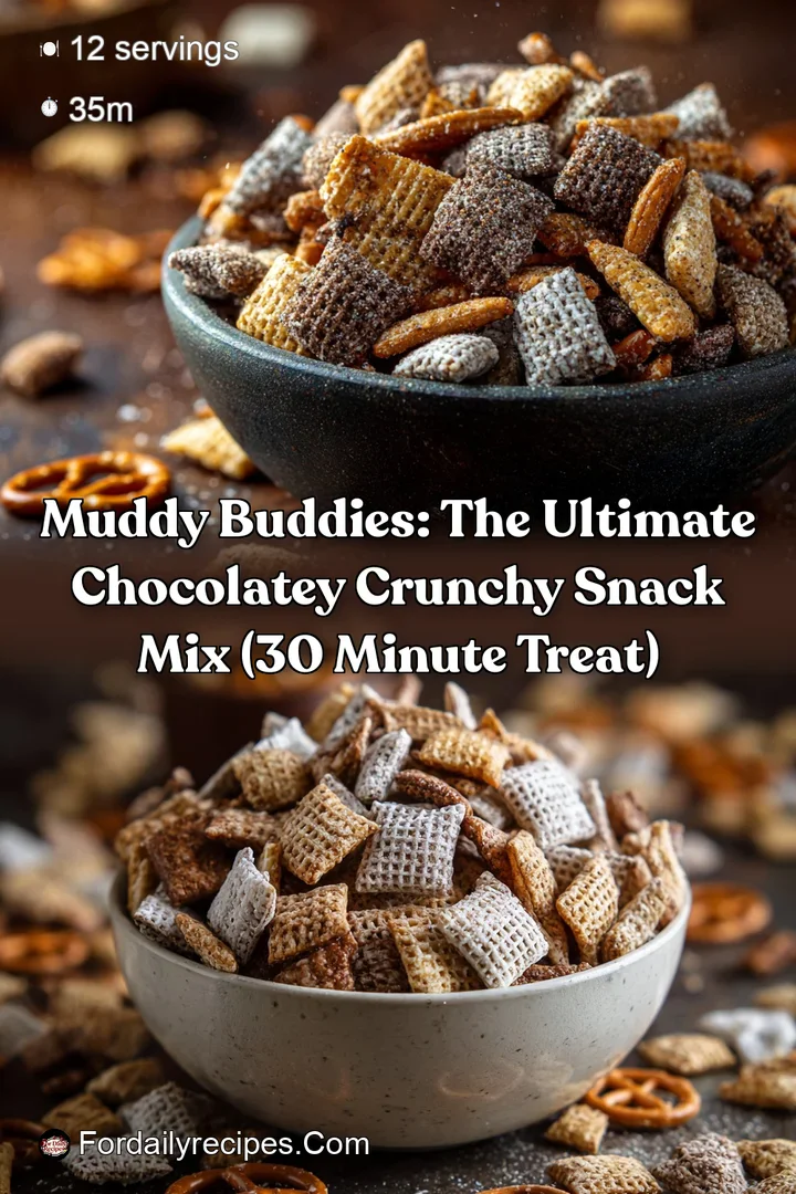 Muddy Buddies: The Ultimate Chocolatey Crunchy Snack Mix (30 Minute Treat)