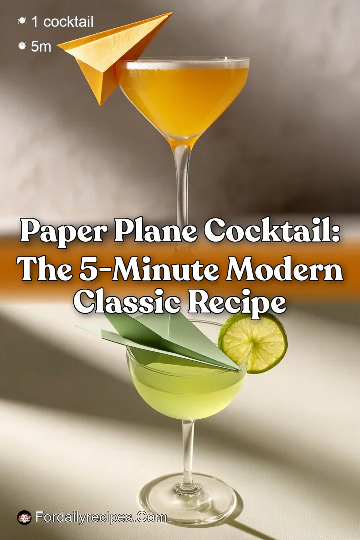 Paper Plane Cocktail: The 5-Minute Modern Classic Recipe