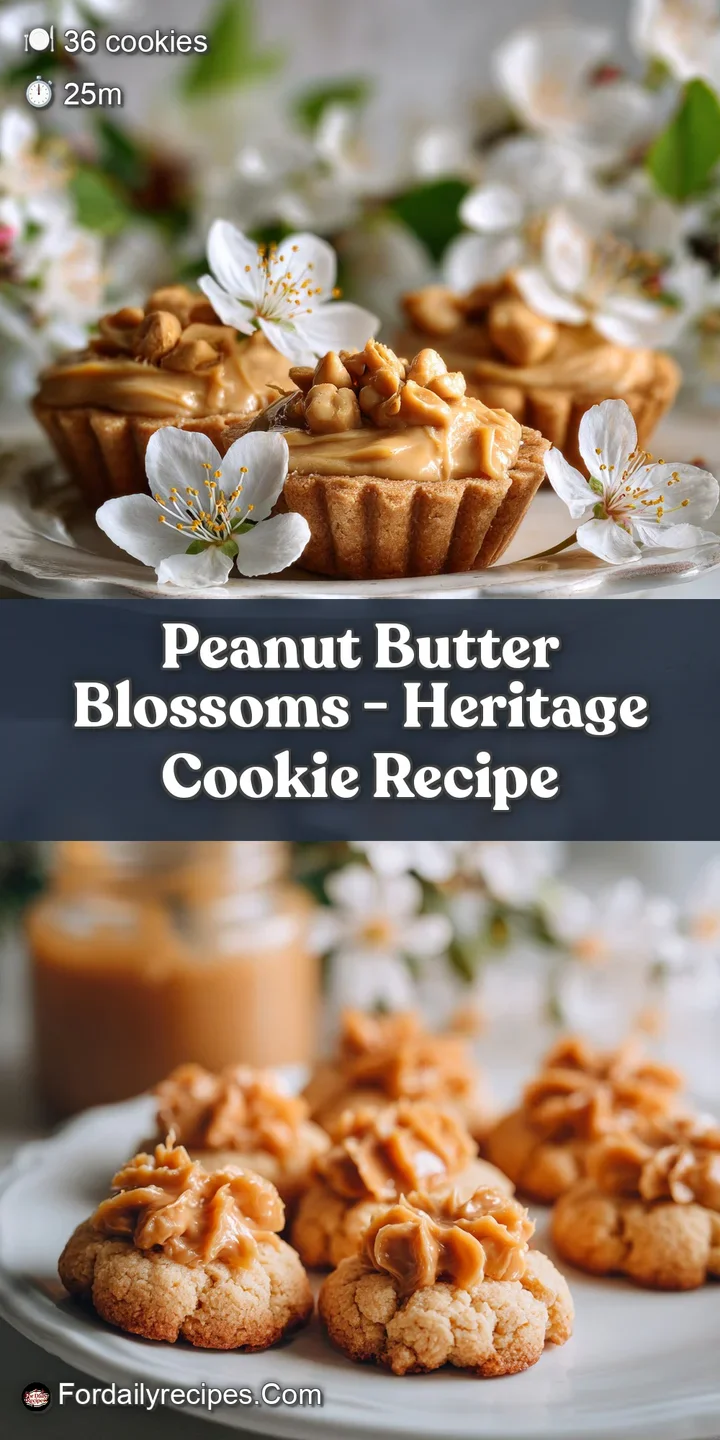 Close-up of a peanut butter blossom cookie: crinkled, golden dough with a melty, dark chocolate Hershey's Kiss in its center.
