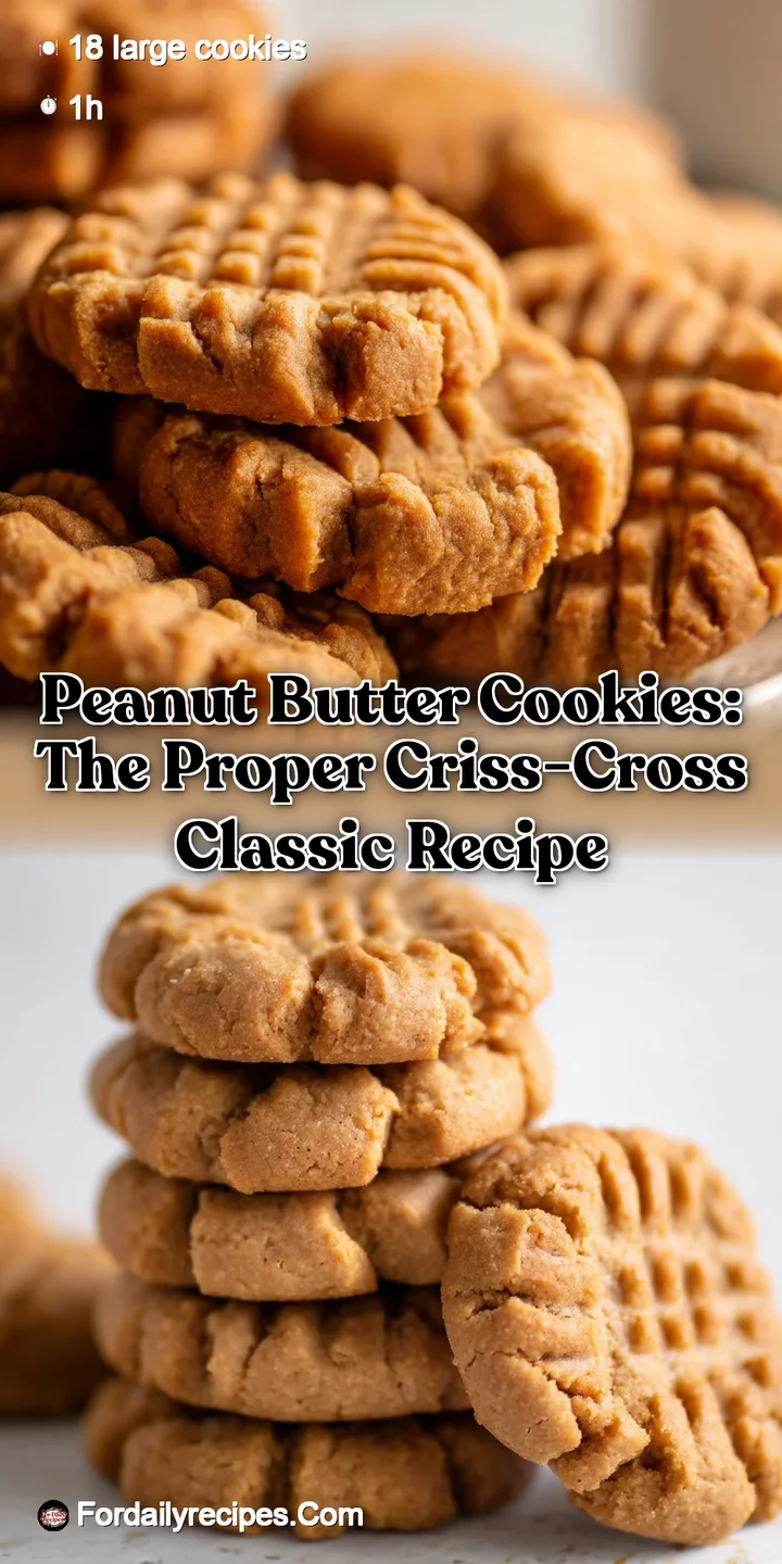 Peanut Butter Cookies: The Proper Criss-Cross Classic Recipe