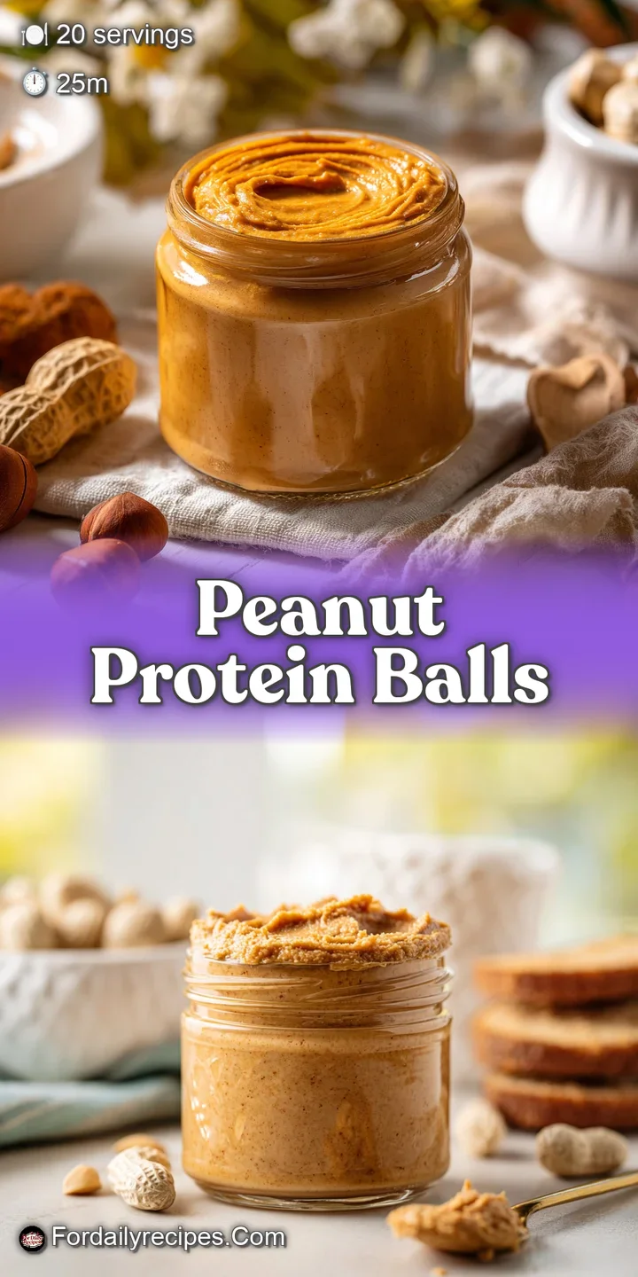 Close-up of a peanut butter ball, showing a dense interior studded with oats and a dusting of cocoa powder. Rich color.