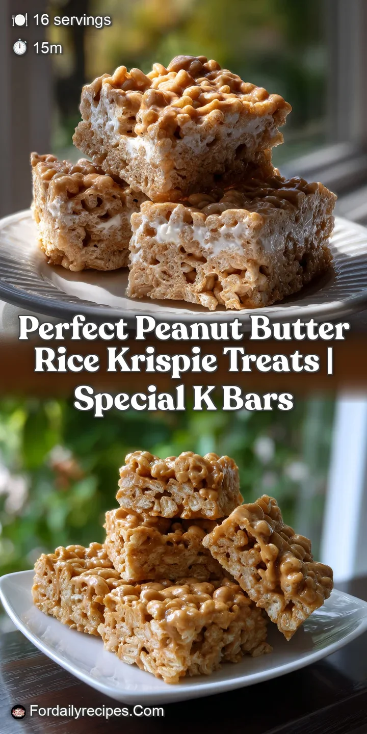 Perfect Peanut Butter Rice Krispie Treats | Special K Bars