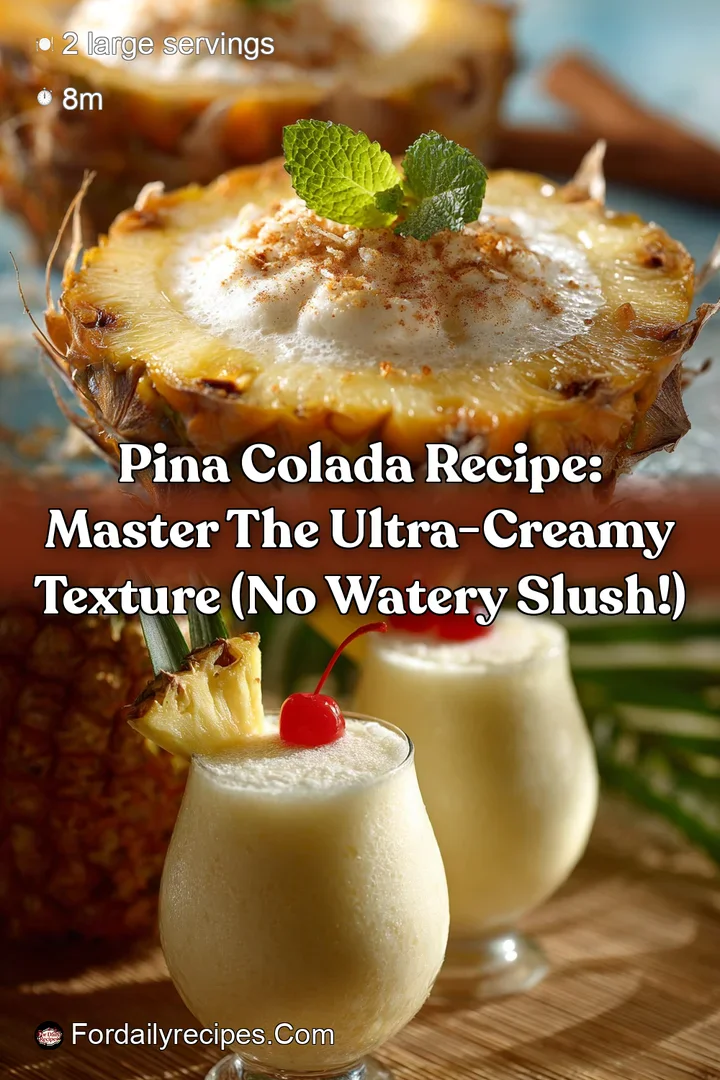 Pina Colada Recipe: Master the Ultra-Creamy Texture (No Watery Slush!)