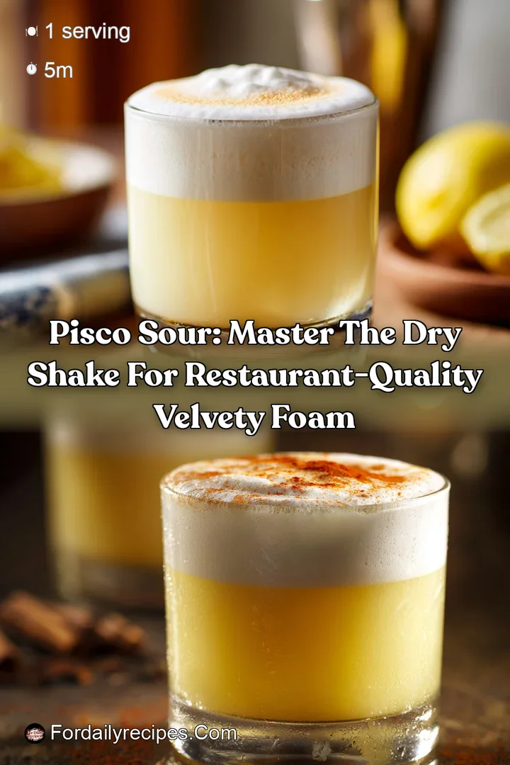 Pisco Sour: Master the Dry Shake for Restaurant-Quality Velvety Foam