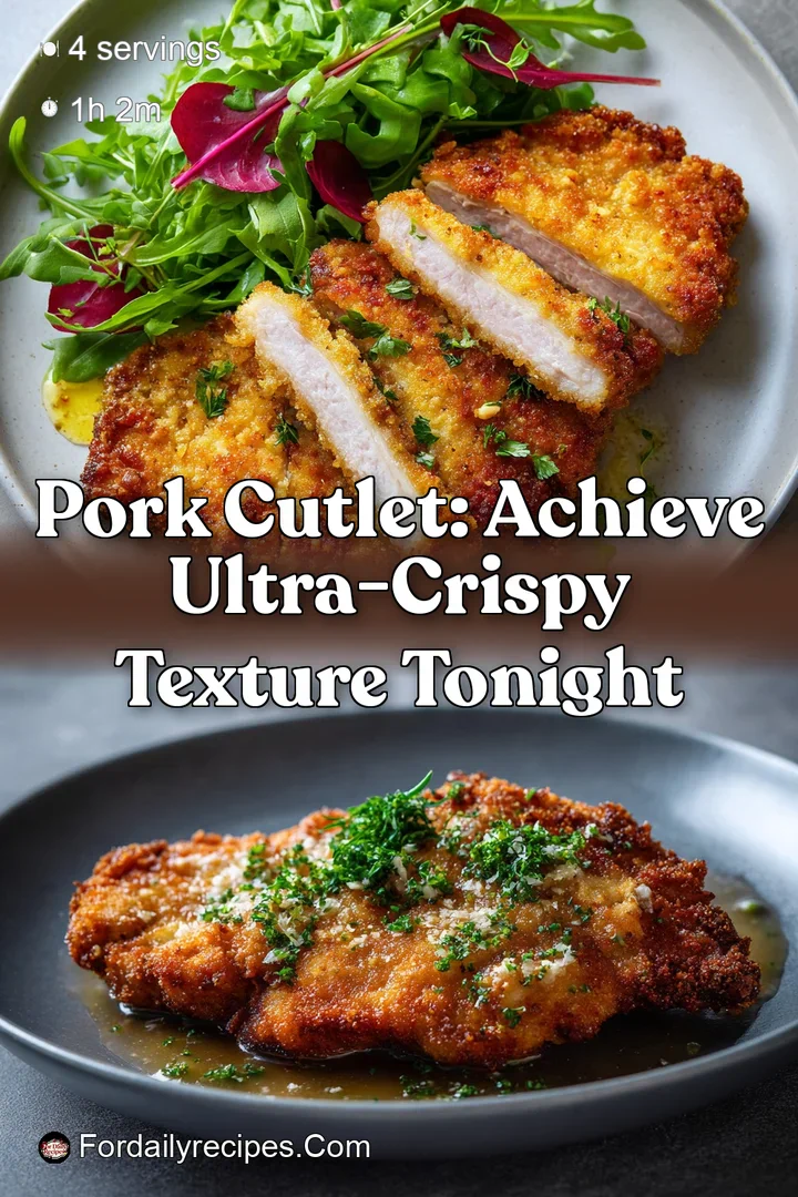 Pork Cutlet: Achieve Ultra-Crispy Texture Tonight