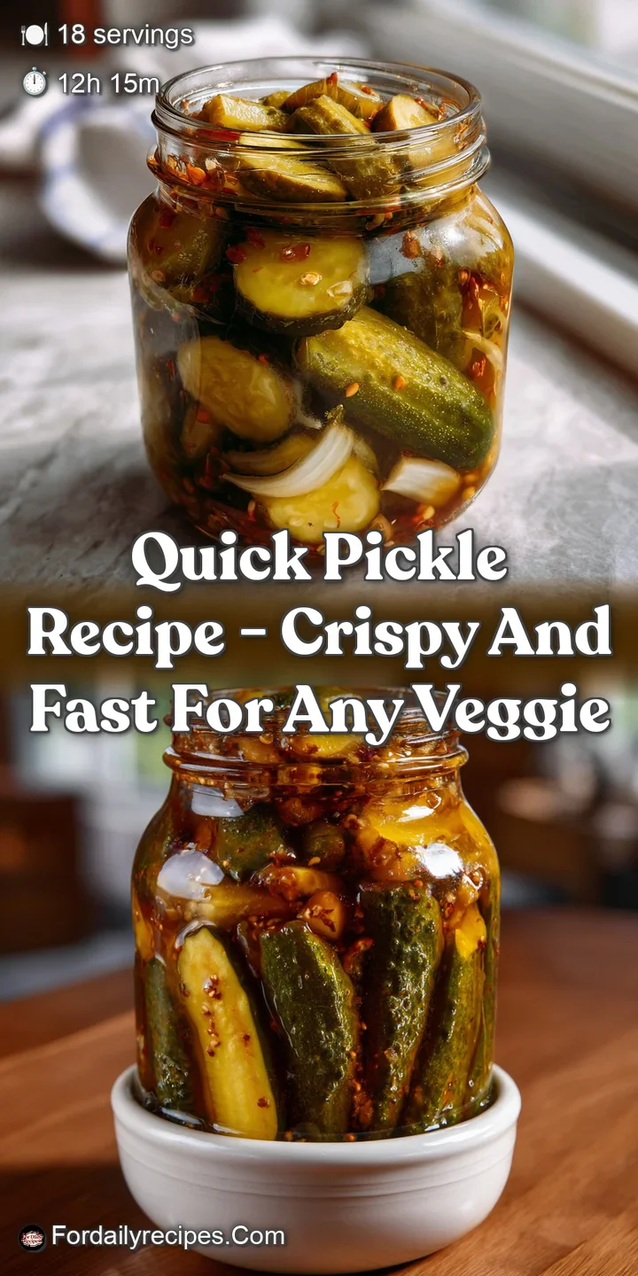 Quick Pickle Recipe - Crispy and Fast for Any Veggie