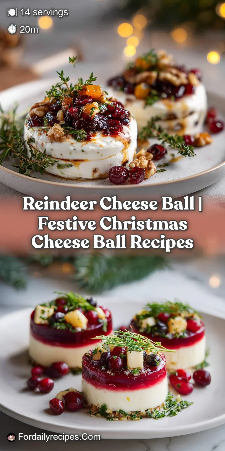 Close-up of a textured cheese ball, revealing crunchy nut coating and flecks of fresh green herbs.