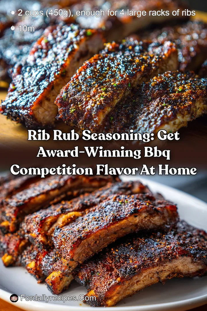 Rib Rub Seasoning: Get Award-Winning BBQ Competition Flavor at Home