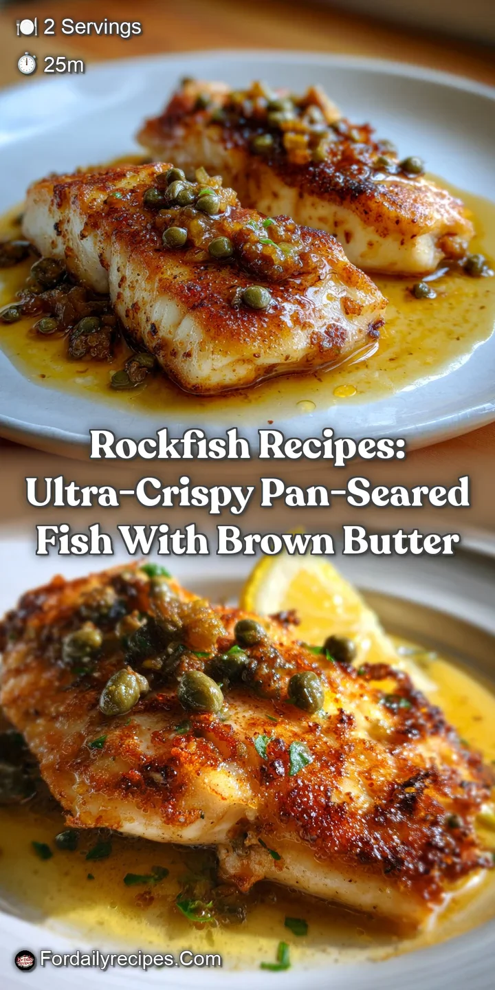 Rockfish Recipes: Ultra-Crispy Pan-Seared Fish with Brown Butter