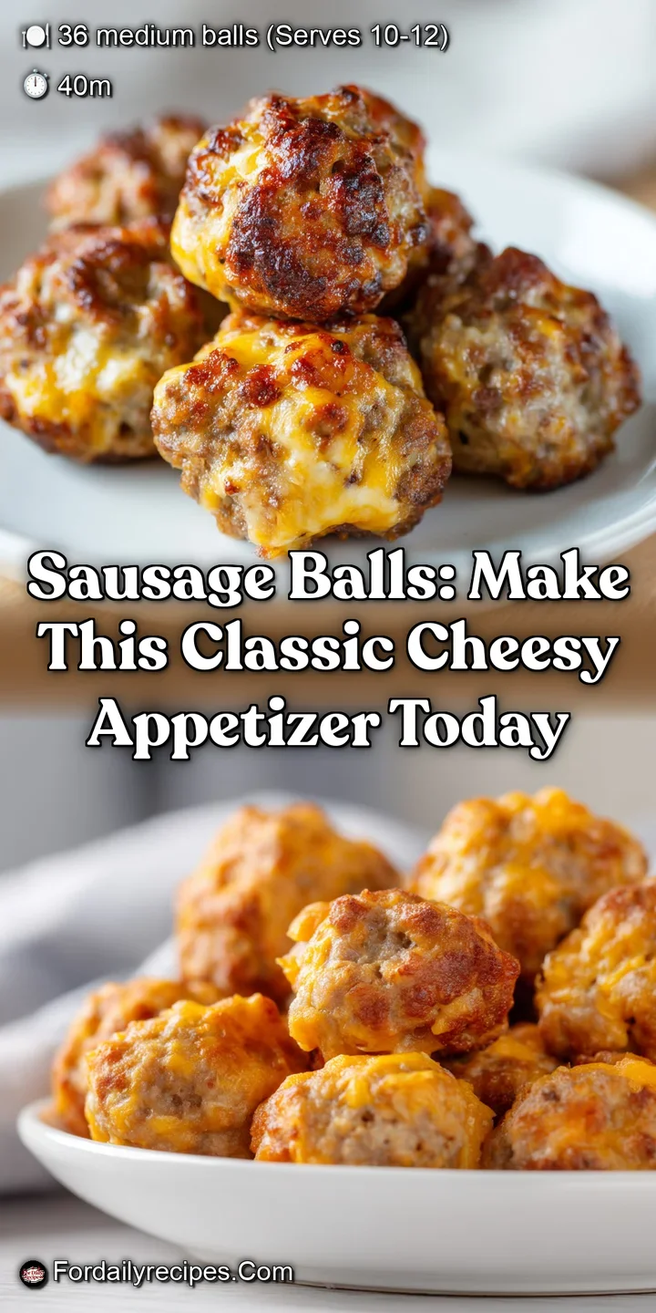 Sausage Balls: Make This Classic Cheesy Appetizer Today