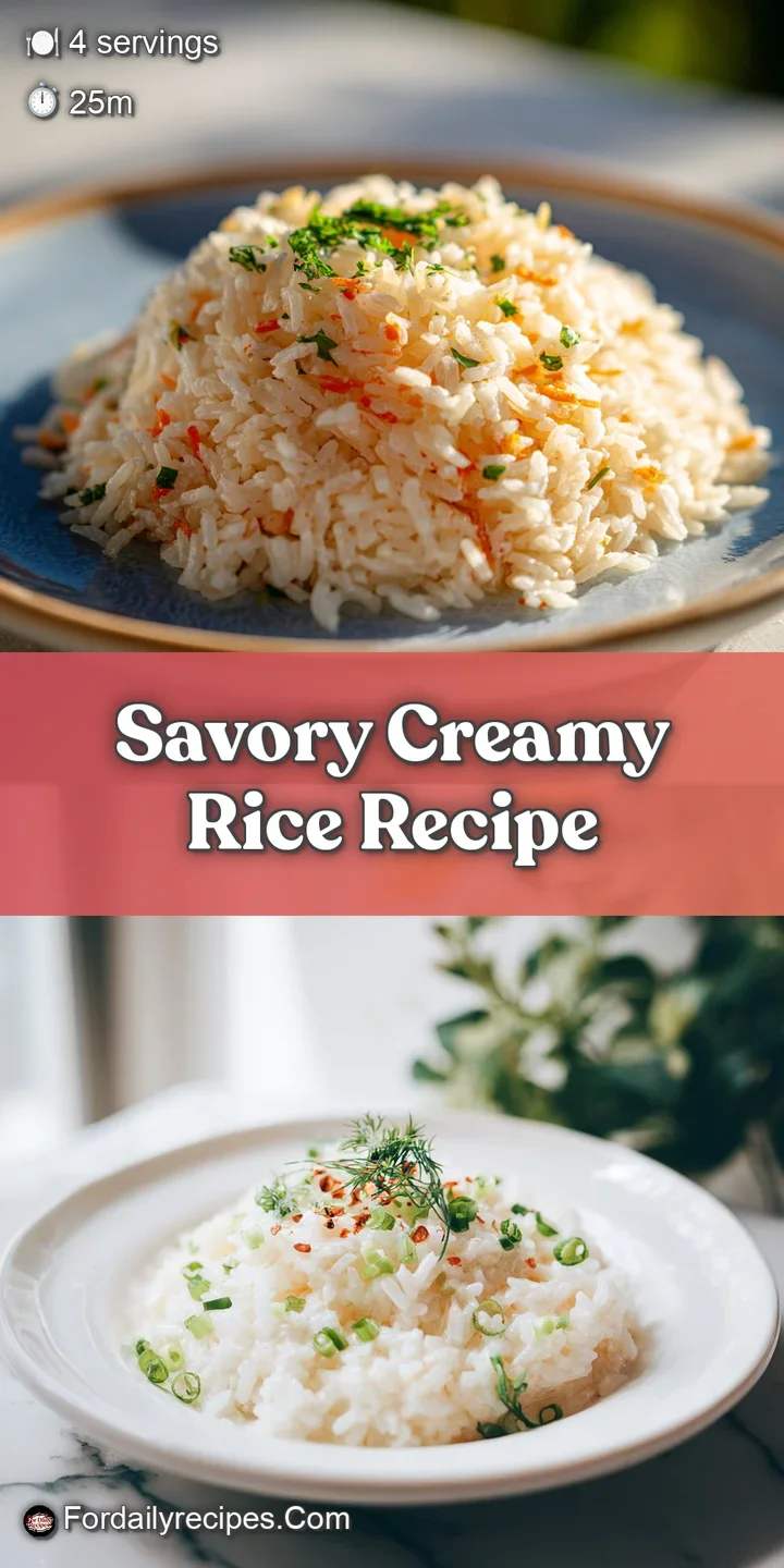 Close-up of velvety rice with a rich, creamy texture, reflecting light with a tempting sheen, ready to eat.