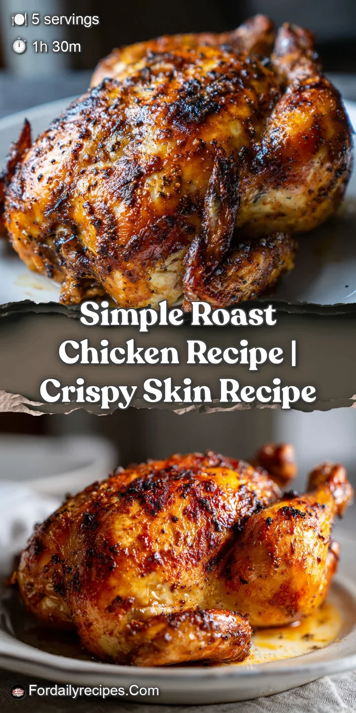 Close-up of glistening crispy chicken skin with herbs. The chicken meat looks tender and juicy.