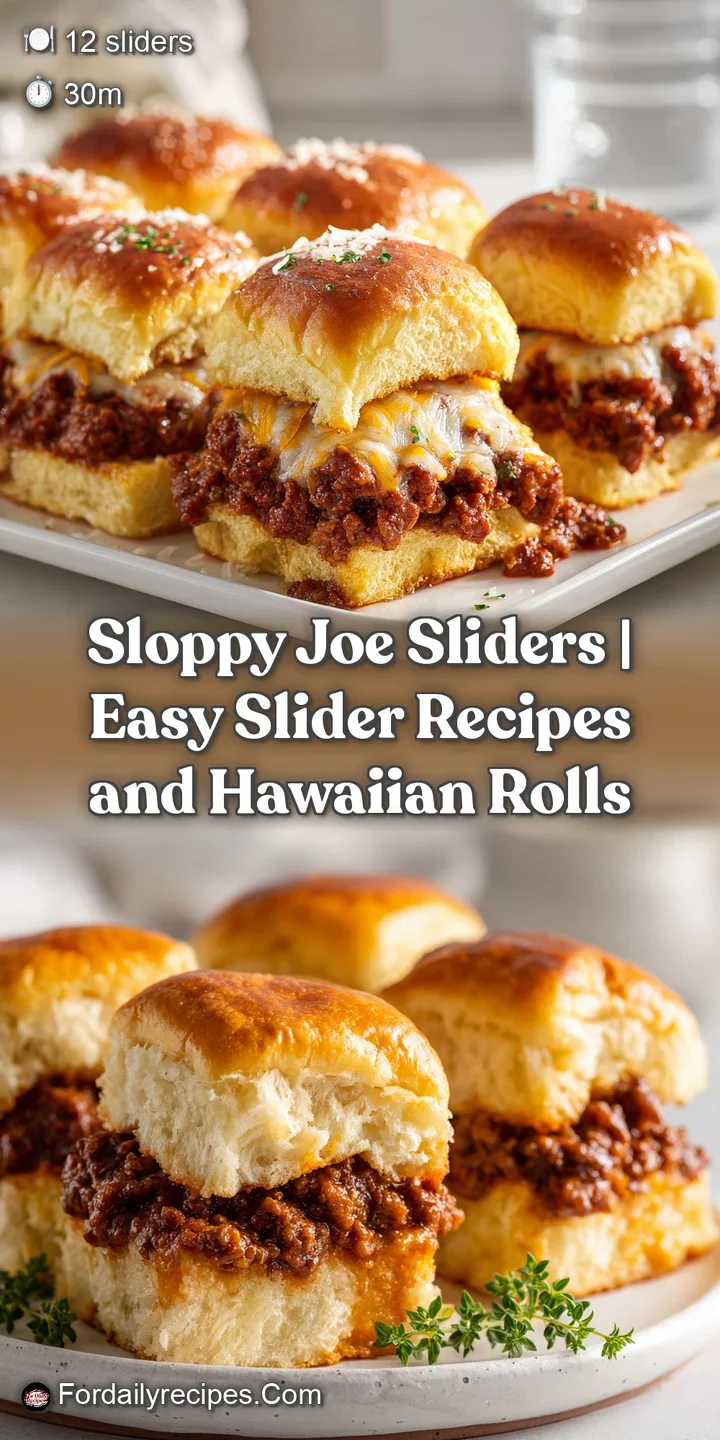 Juicy, savory ground beef piled high on toasted Hawaiian rolls with a glossy sauce.