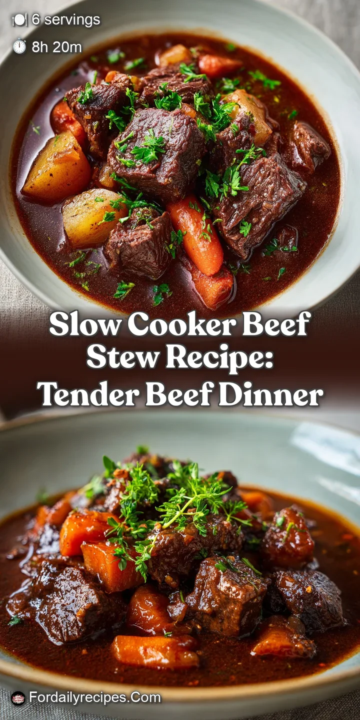 Close-up view of slow-cooked beef, fork tender and glistening with rich, dark gravy. Carrots and potatoes are nestled amon...