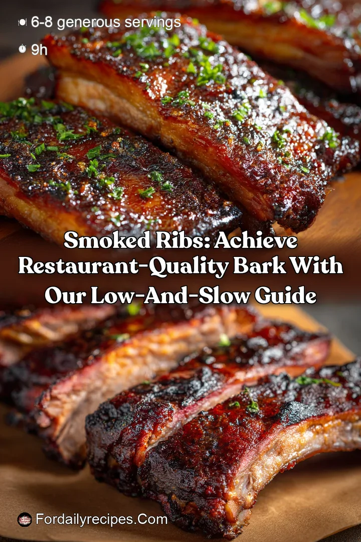 Smoked Ribs: Achieve Restaurant-Quality Bark with Our Low-and-Slow Guide