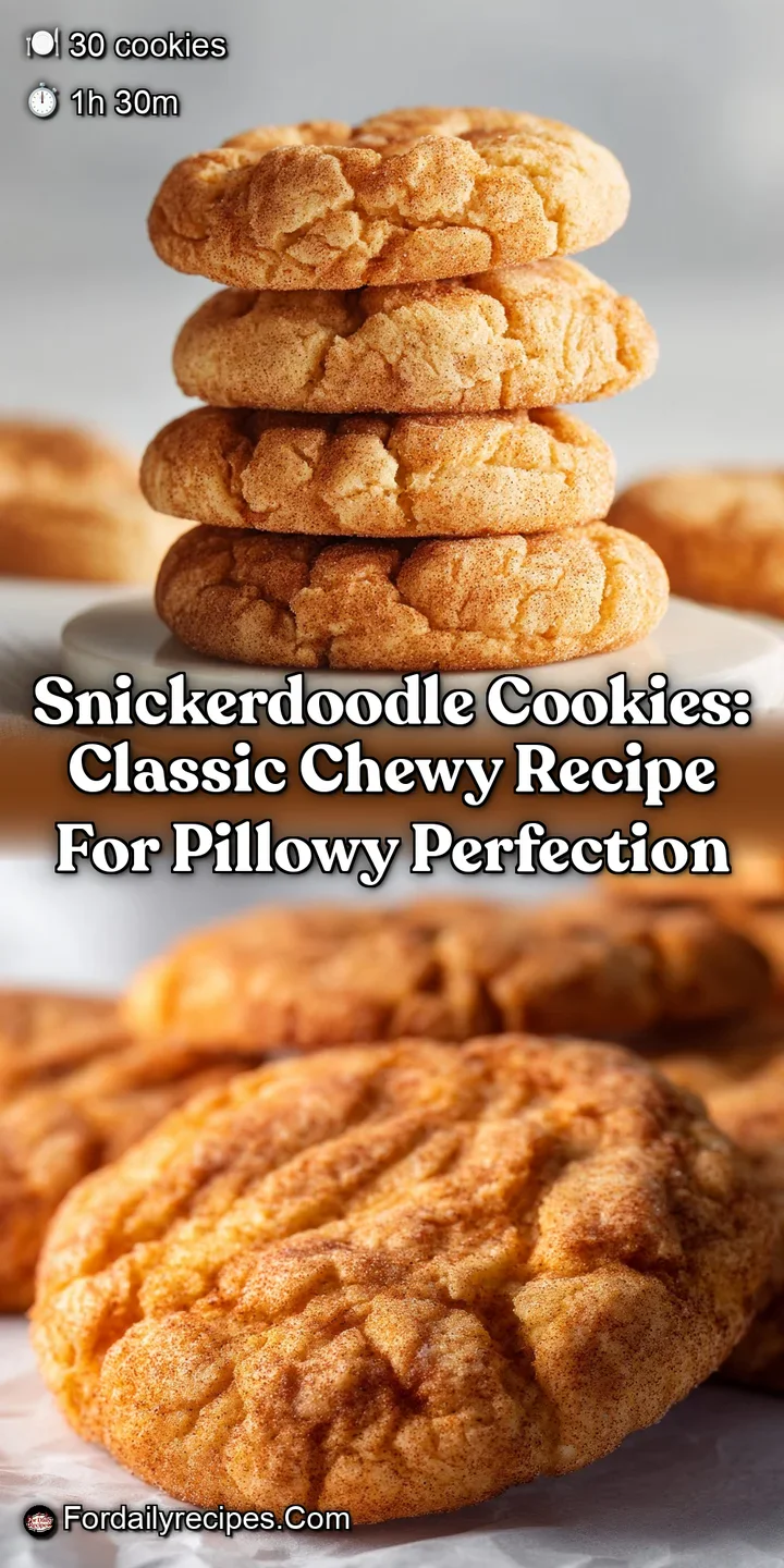 Snickerdoodle Cookies: Classic Chewy Recipe for Pillowy Perfection