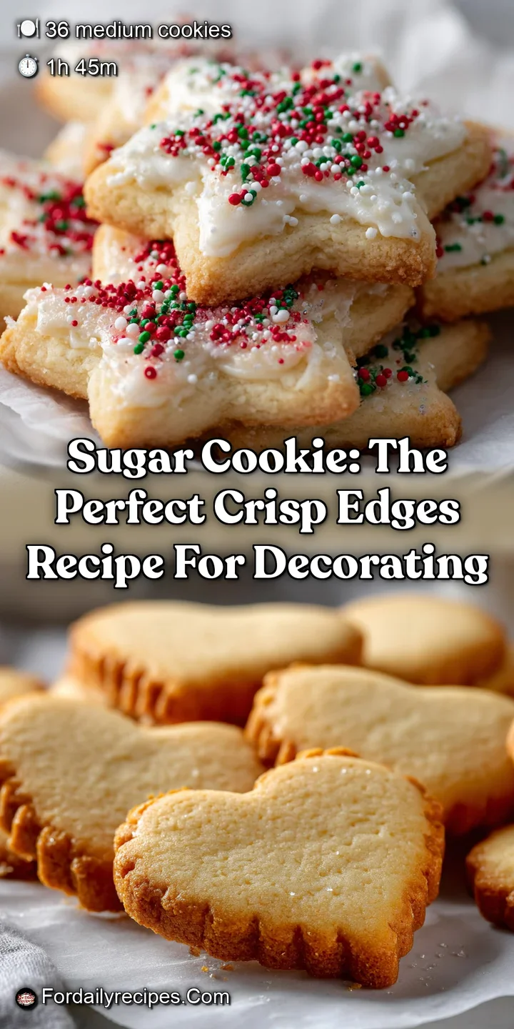 Sugar Cookie: The Perfect Crisp Edges Recipe for Decorating