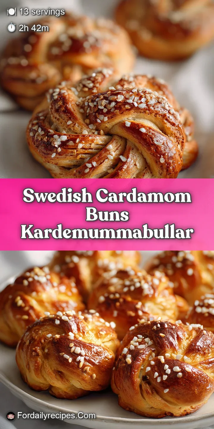 Close-up of a cardamom bun's flaky layers, dusted with sugar. The golden-brown swirl hints at warm, spiced sweetness within.