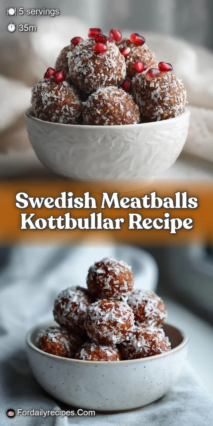 Close-up of savory Swedish meatballs in a luscious cream sauce, inviting and ready to eat.