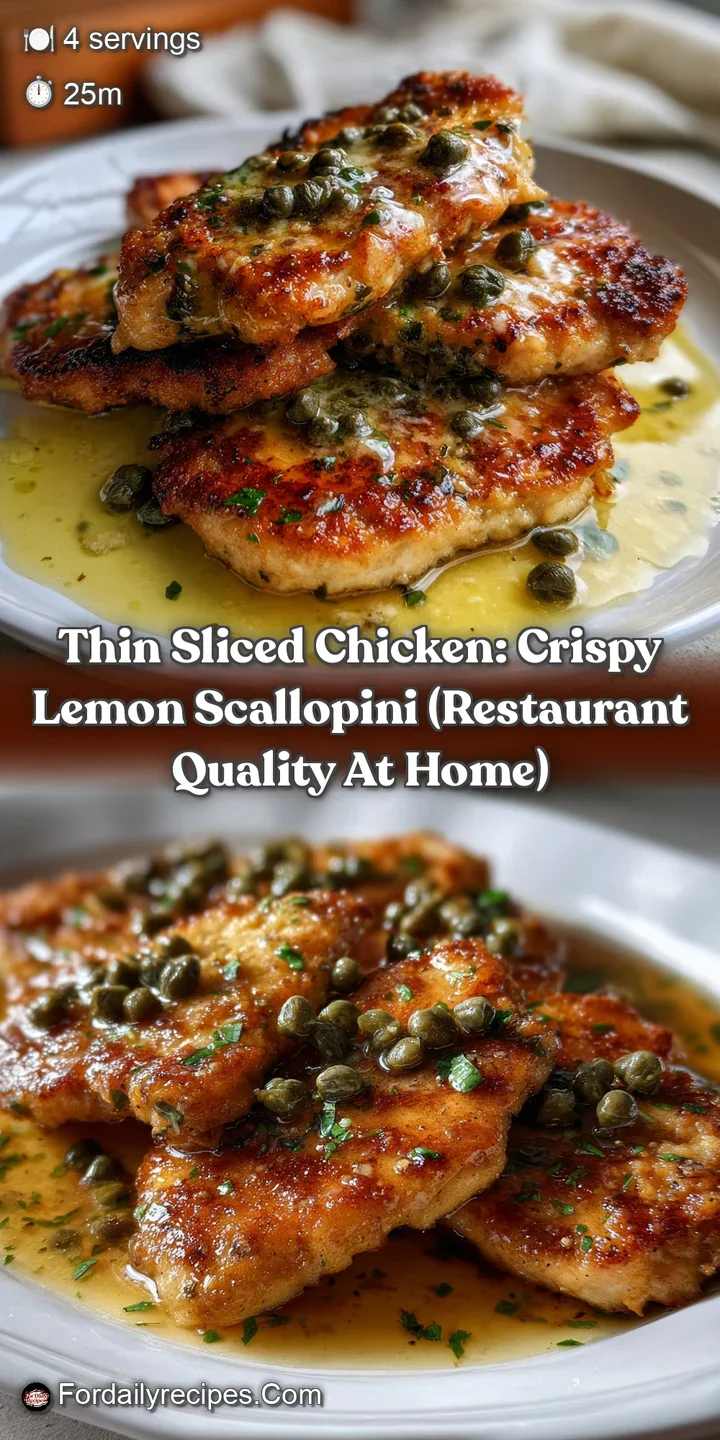 Thin Sliced Chicken: Crispy Lemon Scallopini (Restaurant Quality at Home)