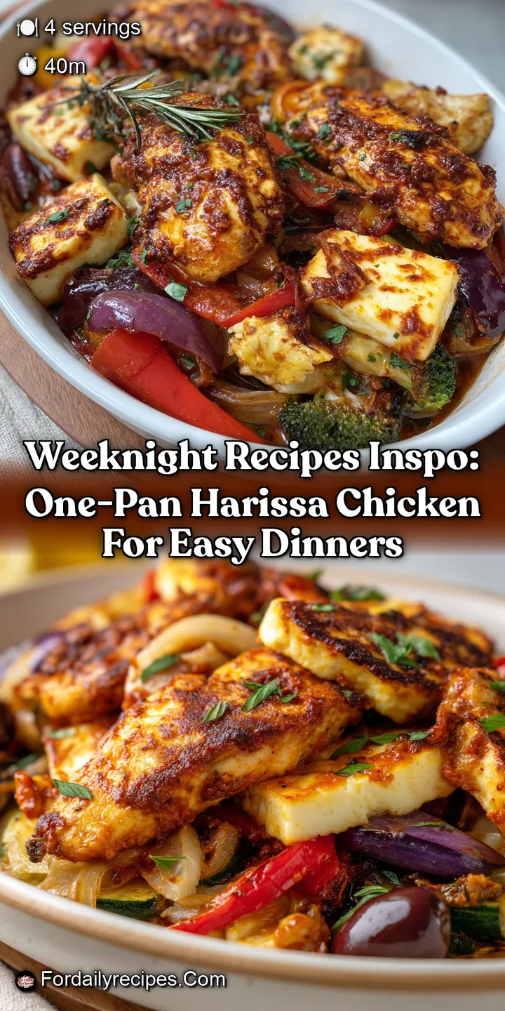 Weeknight Recipes Inspo: One-Pan Harissa Chicken for Easy Dinners