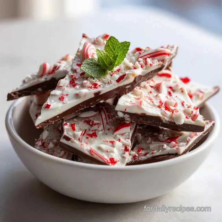 3 Ingredient Peppermint Bark: Silky and Refreshing