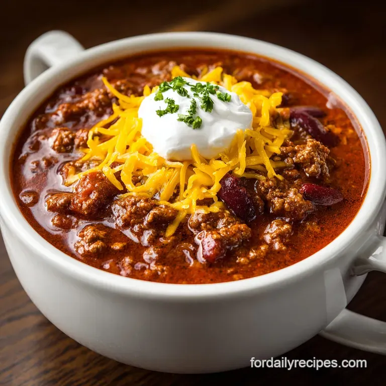 Easy Chili Recipe: Velvety and Hearty