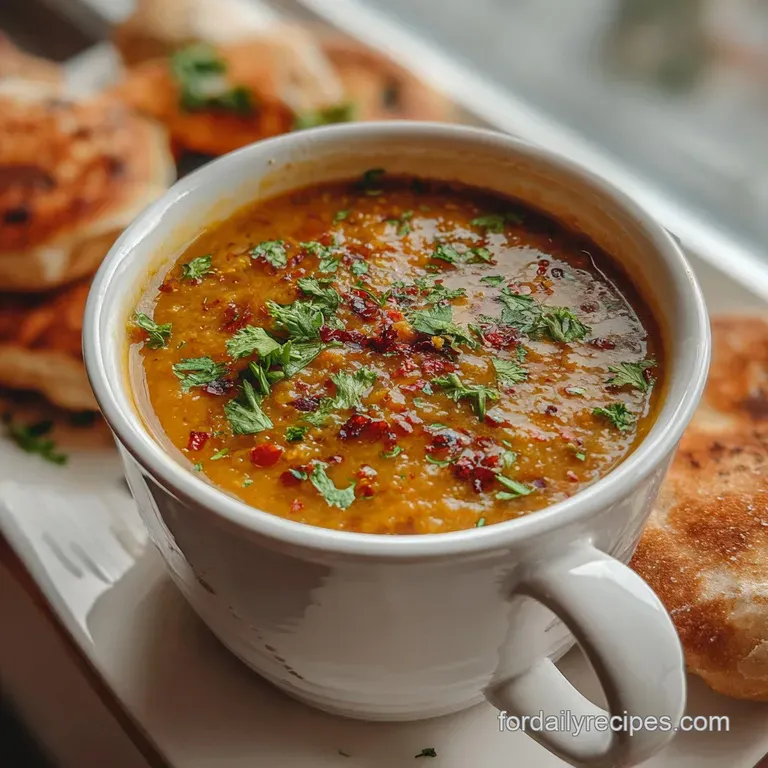 Adasi Recipe Persian Lentil Soup for 5 Servings
