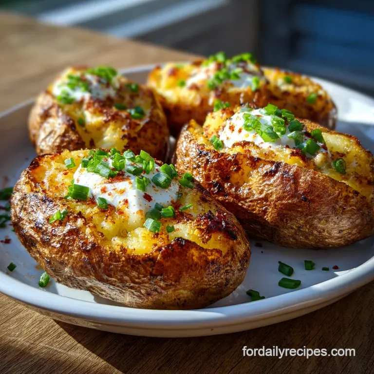Air Fryer Baked Potatoes: Shatteringly Crisp Skin