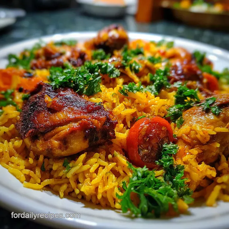 Arabian Chicken and Rice: Authentic Flavor