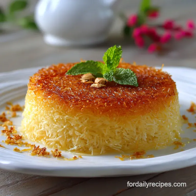 Authentic Cheese Kunafa Recipe