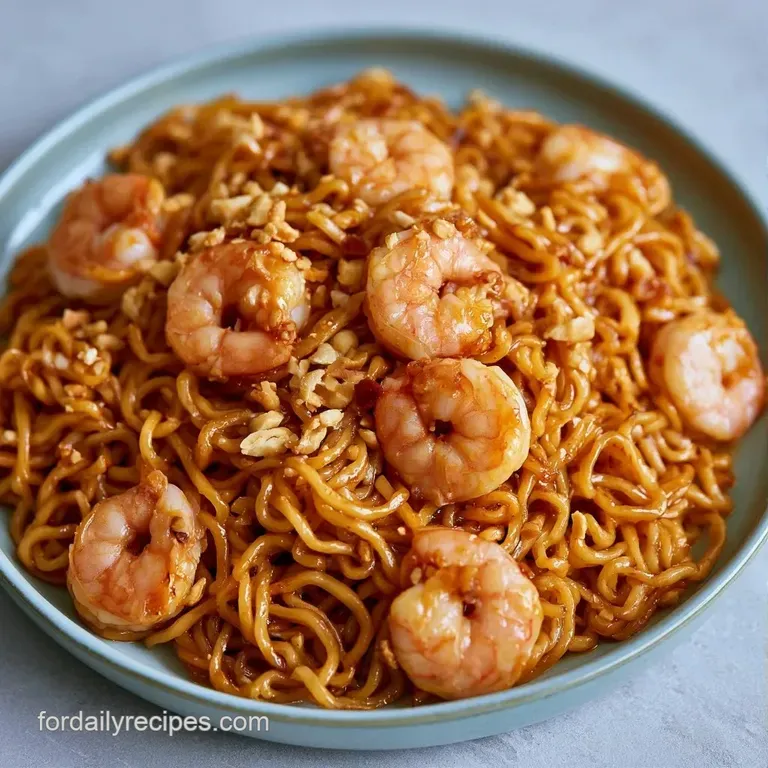 Vibrant stir-fried noodles paired with a fresh lime wedge and crisp bean sprouts on a minimalist white ceramic plate.