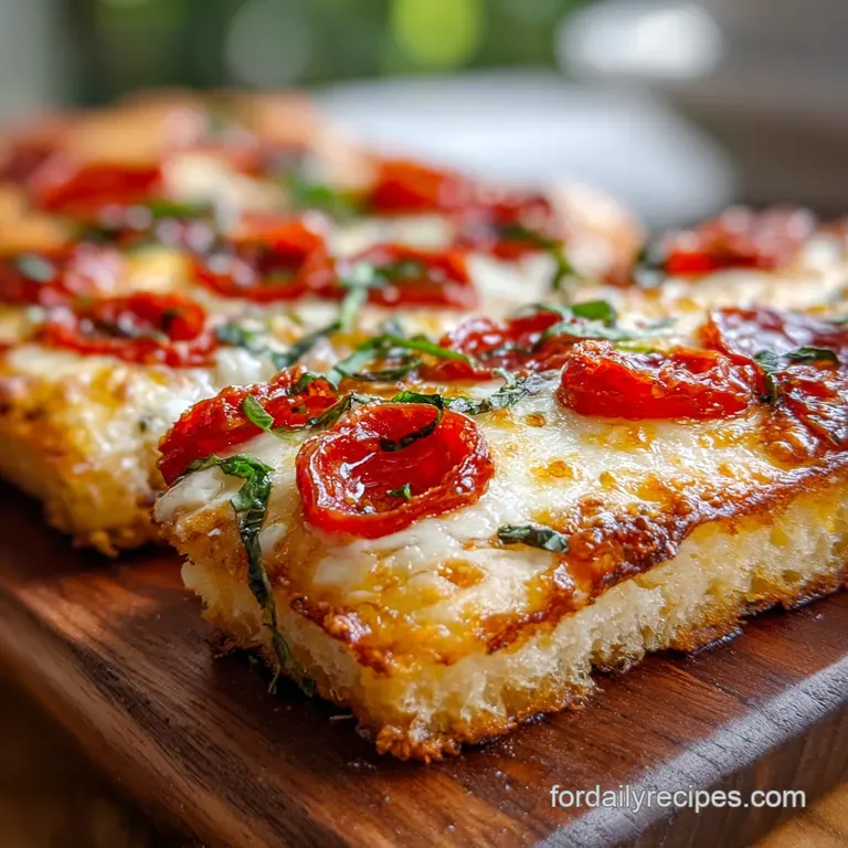 Sicilian Pizza Recipe: Thick Airy Focaccia Style