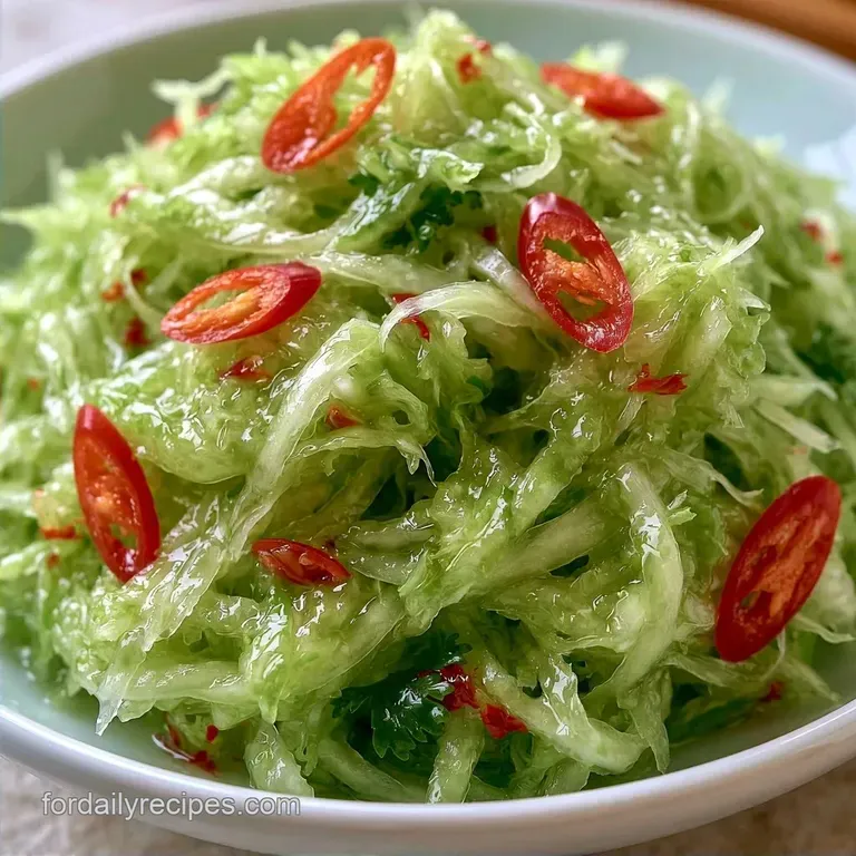 Authentic Som Tum Salad with Thai Chilies