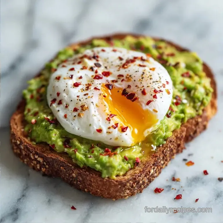 Avocado Egg Breakfast Toast: Crispy and Silky