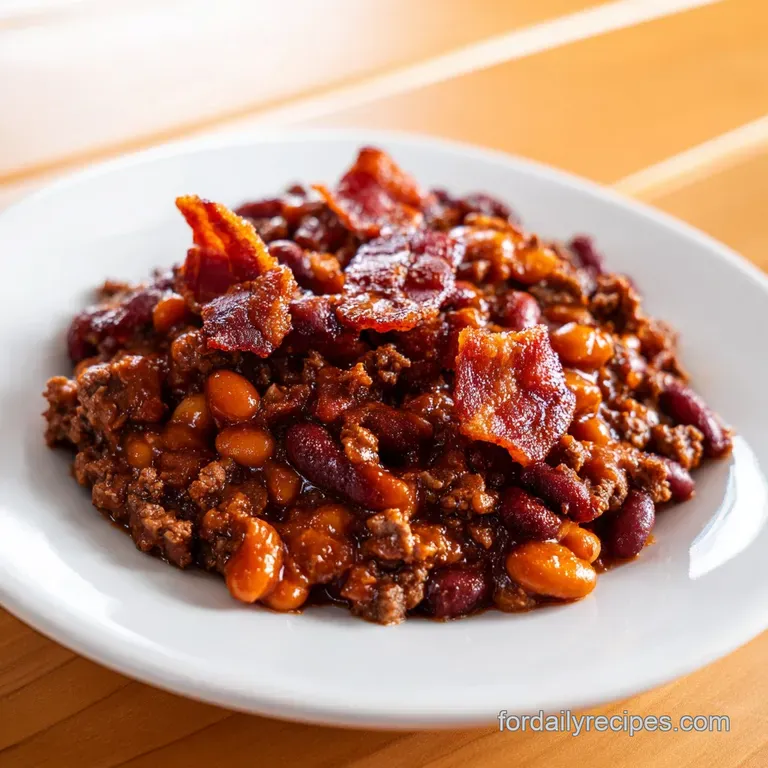 Baked Beans with Ground Beef: Smoky and Hearty