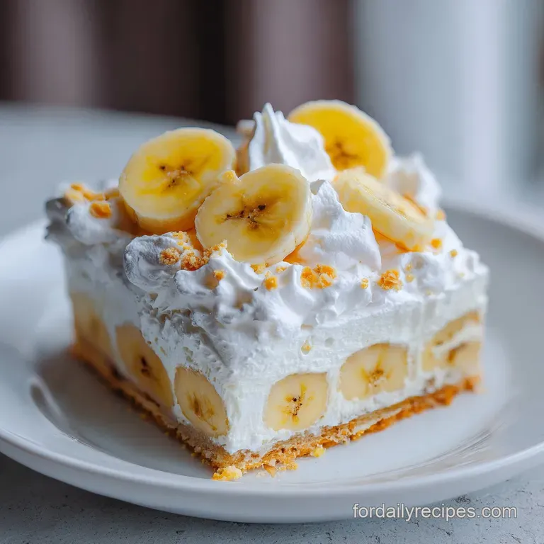 Banana Pudding Bars: Creamy and Crisp
