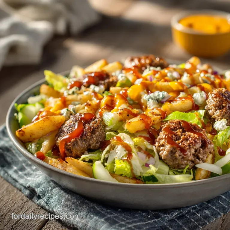 Big Mac Salad with Chefs Special Sauce