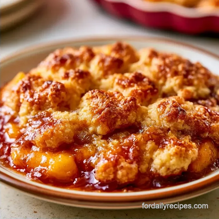 Failure-Proof Brown Sugar Peach Cobbler